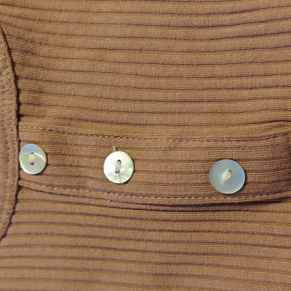 Oona Baby ribbed footie brown - Picture 4 of 5